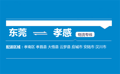 东莞到孝感物流专线
